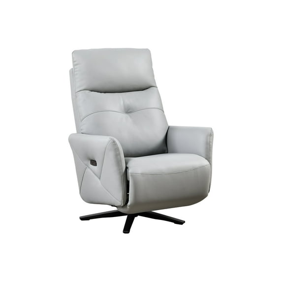 Yesfashion Sc-1Pc Recliner Chair with Dual Motor, Euro Contemporary Design, Adjustable Headrest, 360° Swivel Usb Charge Port, New Living Style