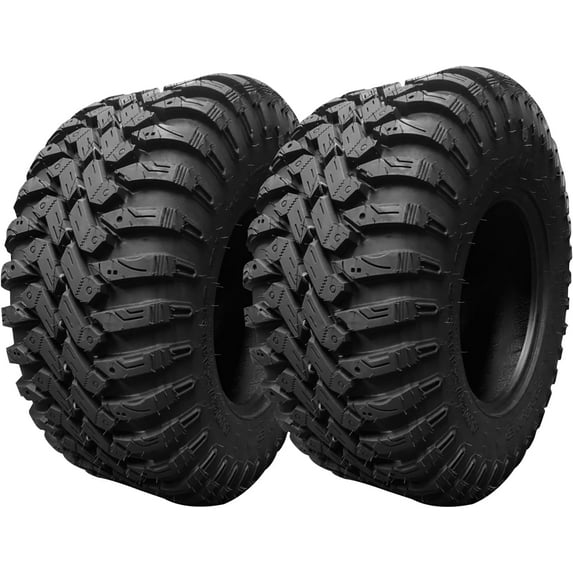 Yesfashion Set of 2 UTV ATV all-terrain Tires 27x11x12 8PR Radial Construction Non-Directional Tread PatternI - Pair of 2 UTV Tires for 12 inch Rims (AT27x11R12-8PR)AT28x10R14-8PR