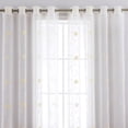 thumbnail image 1 of Yesfashion Sheer Curtains Floral Embroidered Window Curtain Grommet Voile Curtains for Living Room, Yellow, 52"X84", Set of 2 Panels, 1 of 5