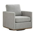 thumbnail image 1 of Yesfashion Swivel Accent Chair For Living Room, Comfy Upholstered Single Sofa Chair With Armrest & Removable Back Cushion, Modern 360° Swivel Club Chair For Nursery Bedroom, 1 of 8