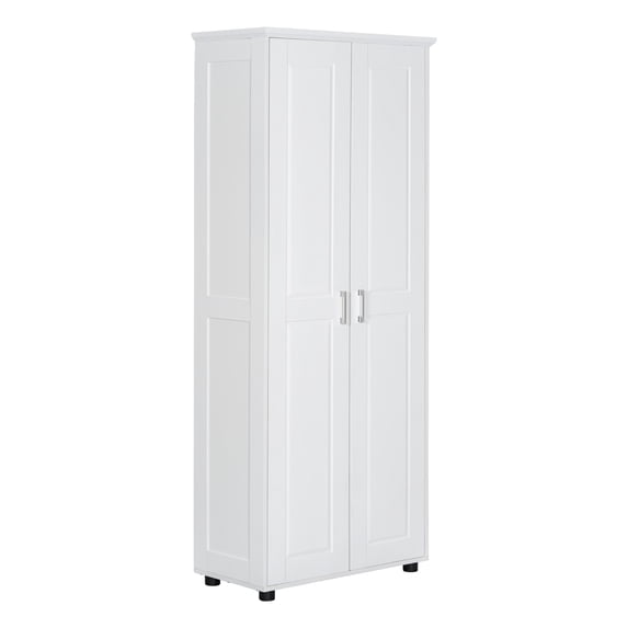 Yesfashion Tall Bathroom Storage Cabinets,Freestanding Floor Cabinet with 2 Doors,Adjustable Shelves,5 Internal Compartments Kitchen Pantry for Laundry Or Utility Room