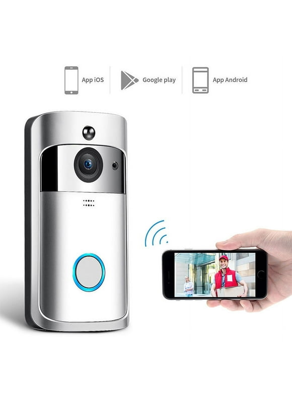 Yesfashion Wireless WiFi DoorBell Smart Video Phone Door Visual Ring Intercom Secure Camera