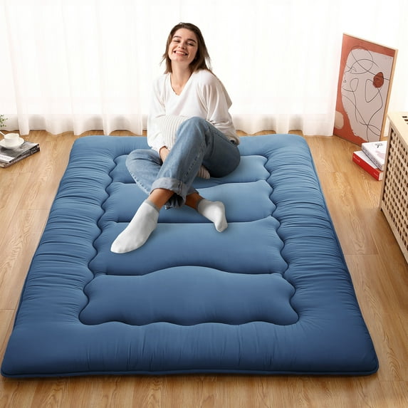 Yesfashion YesfashionJapanese Futon Floor Mattress, Sleeping Mattress for Floor, Tatami Mat, Roll Up Mattress Camping Mattress Pad