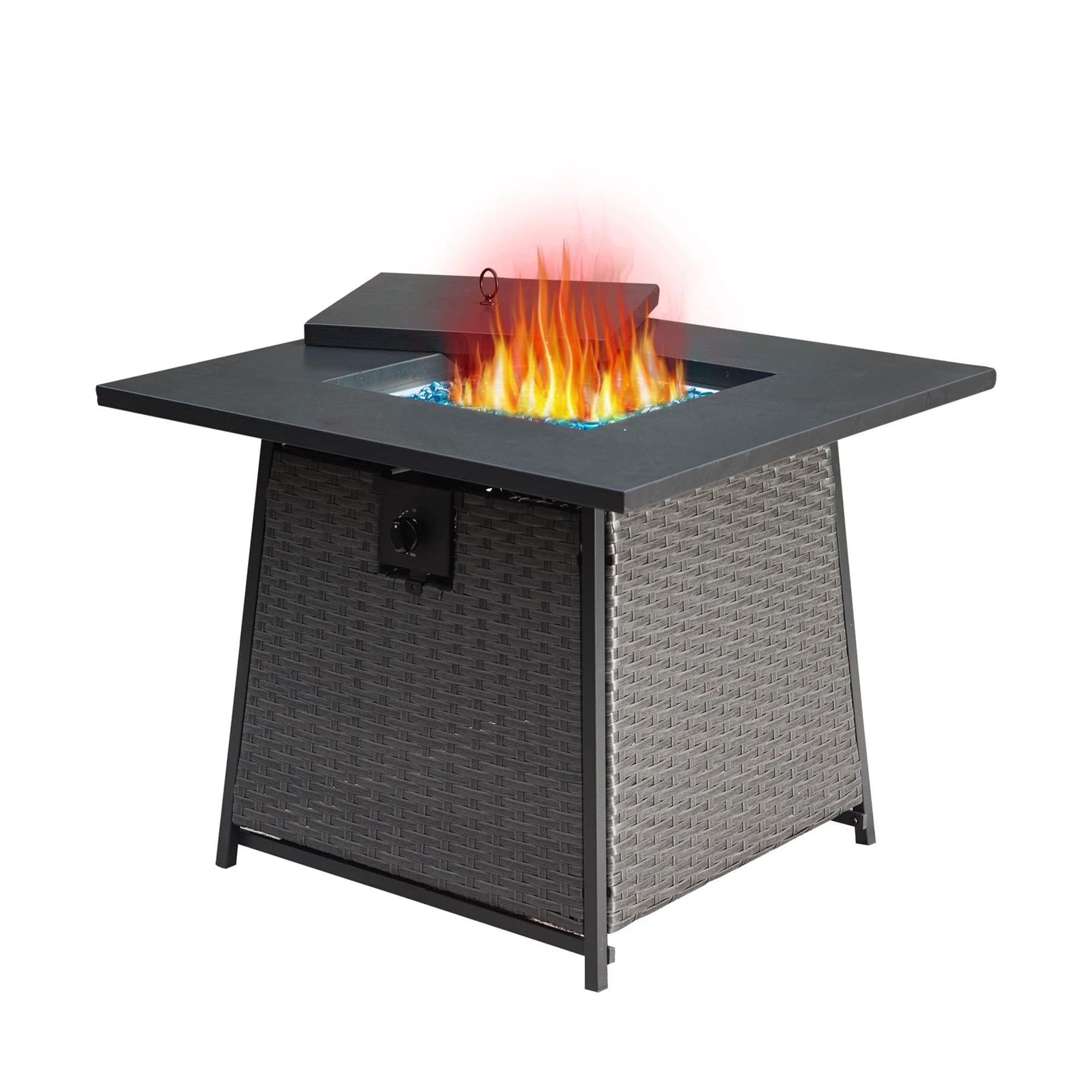 Yesfshion 28 Inch Propane Fire Pits Table 50,000 BTU Firepits with ETL