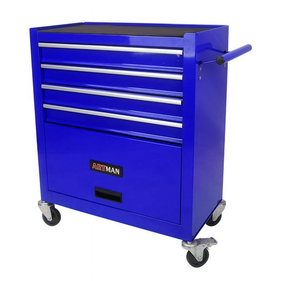 Yesfshion Mechanics Rolling Tool Storage Cabinet 4 Drawer Tool Chest Cart with Wheels for Repair Projects Workshop Home