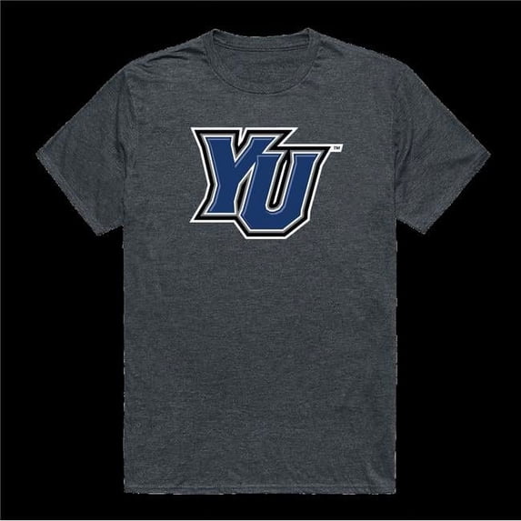 Yeshiva University Maccabees Cinder College T-Shirt, Heather Charcoal - Large