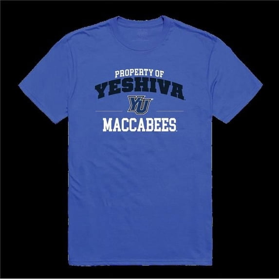 Yeshiva University Maccabees Property College T-Shirt, Royal - Small