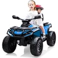 thumbnail image 1 of Yeshouse 24V Kids Ride on ATV, Toddler 4WD Electric Ride on Toy Car with LED Light, Bluetooth, Leather Seats, Blue, 1 of 7