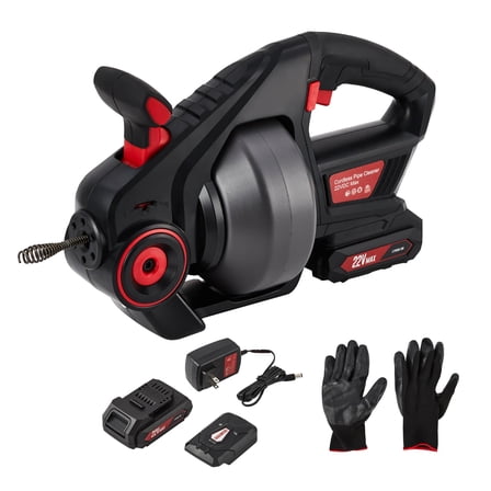 Yeshouse 25FT Electric Plumbing Snake, Professional Drain Auger for Toilet, Sink & Sewer Clogs