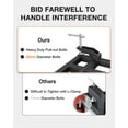thumbnail image 1 of Yeshouse 48" Bucket Clamp on Debris Forks,2500lbs Heavy Duty Pallet Forks,Clamp on Pallet Forks with 5 Tines,for Tractor Accessories,Loader Bucket,Skid Steer, 1 of 7
