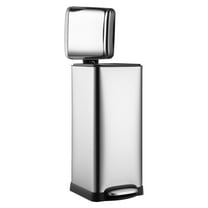 Yeshouse 8 Gal/30L Stainless Steel Trash Can, Soft-Close, Removable Inner Bucket
