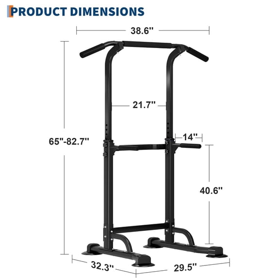 Yeshouse Adjustable Power Tower Pull Up Bar,Pull-Up Rack Dip Station,Pull Up Bar Free Standing for Pull Up/Dip/Push Up,Power Tower Station for Adults & Teens