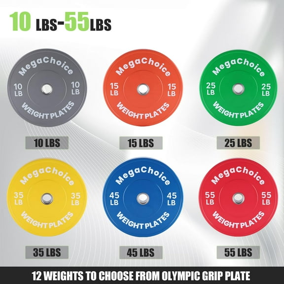 Yeshouse Bumper Plates,Bumper Weight Plate Set 2Inch