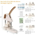 thumbnail image 1 of Yeshouse Button Maker Machine 58mm 3rd Gen, 100pcs Button Parts, Installation Free 58mm(2.25in) DIY Pin Badge Button Maker Press Machine, 1 of 8