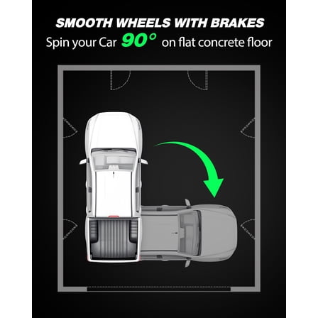 Yeshouse Car Dolly Set of 2, 3000LBS Capacity Wheel Heavy Duty Tire Cart Moving Cars, Vehicle Dolly with 360° Rotational Wheel, Red