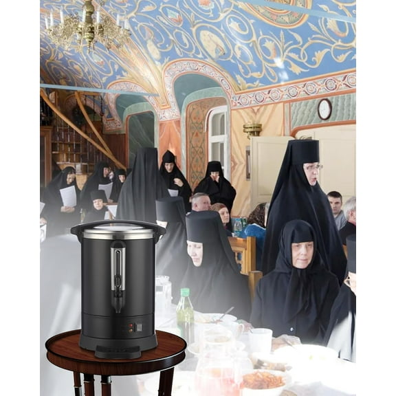 Yeshouse Commercial Coffee Urn - 110 Cups Electric Coffee Dispenser with Double Wall Insulation, Large Capacity Hot Water Urn for Wedding, Party, Catering & Office Meetings