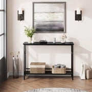 Yeshouse Entryway Table, Console Tables with Storage, 39.3 Rustic Sofa Table with Adjustable Shelf, Console Table for Entryway, Living Room, Hallway, Bedroom