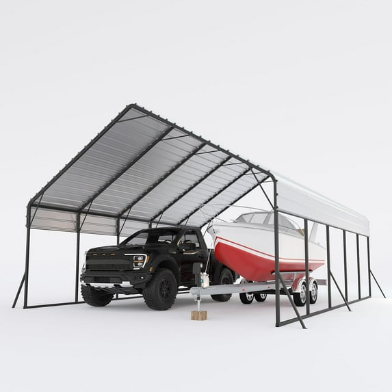 Yeshouse Extra Tall Carport for Full-Sized Trucks and Bass Boats