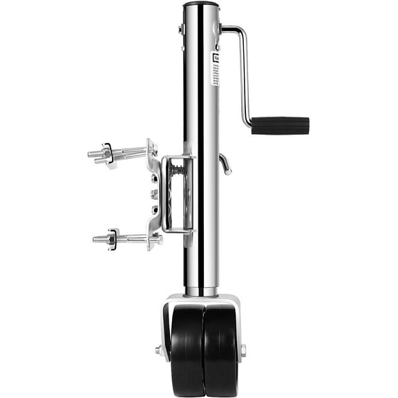 Yeshouse Heavy Duty Bolt-On Trailer Tongue Jack, 1500lbs, Dual Wheels