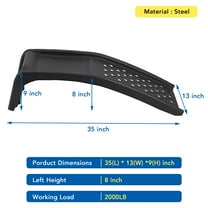 Yeshouse Heavy Duty Car Ramps Set Support 8000lbs Auto Ramp Solid Steel Ramps, Pack of 2 Solid Steel Vehicle Ramp Ideal for Oil Change and Car Repair