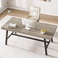 thumbnail image 1 of Yeshouse Industrial Style Dining Table, 70.87" Wood & Metal Table, Seats 6-8, Sturdy Gray Table for Kitchen, Dining Room, 1 of 7