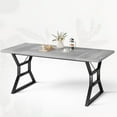 thumbnail image 1 of Yeshouse Large Rectangular Kitchen Table with Sturdy Metal Legs, 1 of 7