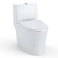 thumbnail image 1 of Yeshouse One-Piece Ceramic Toilet, Modern Bathroom Toilet with Siphon Flush & Easy-Clean PP Cover, 1 of 7