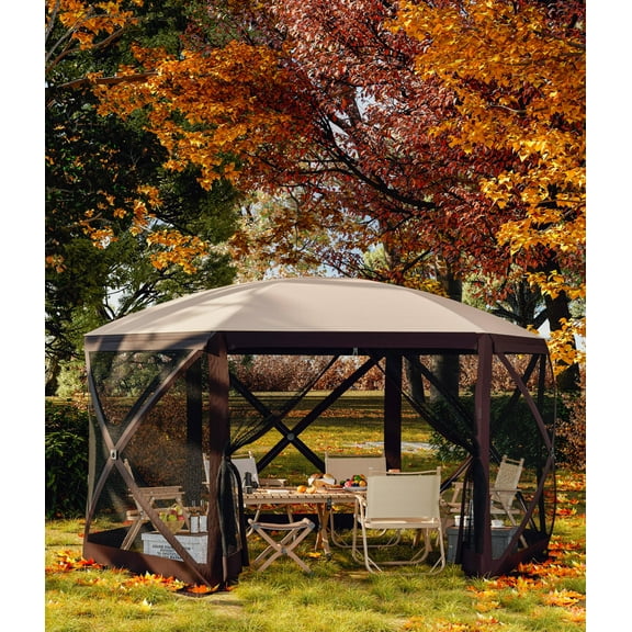 Yeshouse Outdoor Gazebo Tent - Spacious 12x12 ft Pop-Up Canopy with Storage Bag