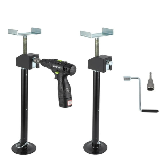 Yeshouse RV Slide Out Stabilizer Jacks (Set of 2) - 5000lb Heavy Duty Support, 21"-34" Quick-Lift Adjustable - Power Drill & Hand Crank Compatible for Campers, Travel Trailers & RVs