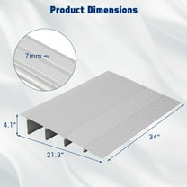 Yeshouse Threshold Ramps for Doorways, Rise Aluminum Wheelchair Ramp, 700LB Capacity Door Threshold Ramp for Mobility Devices, Bikes, and Strollers