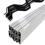 Yeshouse Wiggle Wire for Greenhouse - 6.6FT Aluminum Lock Channel and Spring Wire Kit