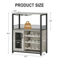 thumbnail image 1 of Yeshouse Wine Bar Cabinet, Liquor Cabinet with Detachable Wine Rack, Small Coffee Bar with Storage & Glass Holder, Mesh Door, Buffet Sideboard for Dining Room Kitchen Living Room, 1 of 7