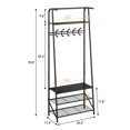 thumbnail image 1 of Yeshouse Wooden Coat Rack with Shoe Bench, Sturdy Shoe Rack Organizer for Hallway, Mudroom, Bedroom, 1 of 8