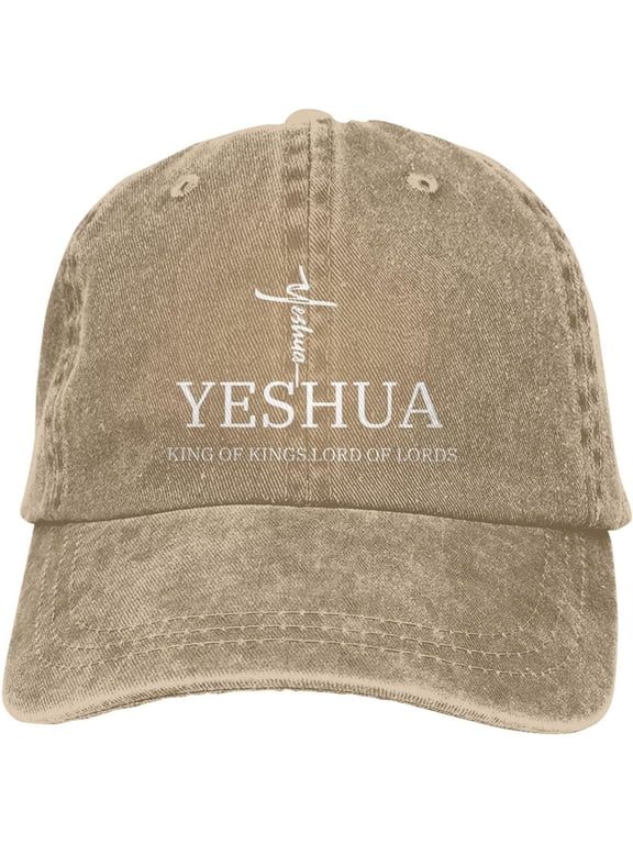 Yeshua Jesus Christian Baseball Cap Cowboy Hats for Men Women Sun Hat Dad Hats Running Workouts Hats