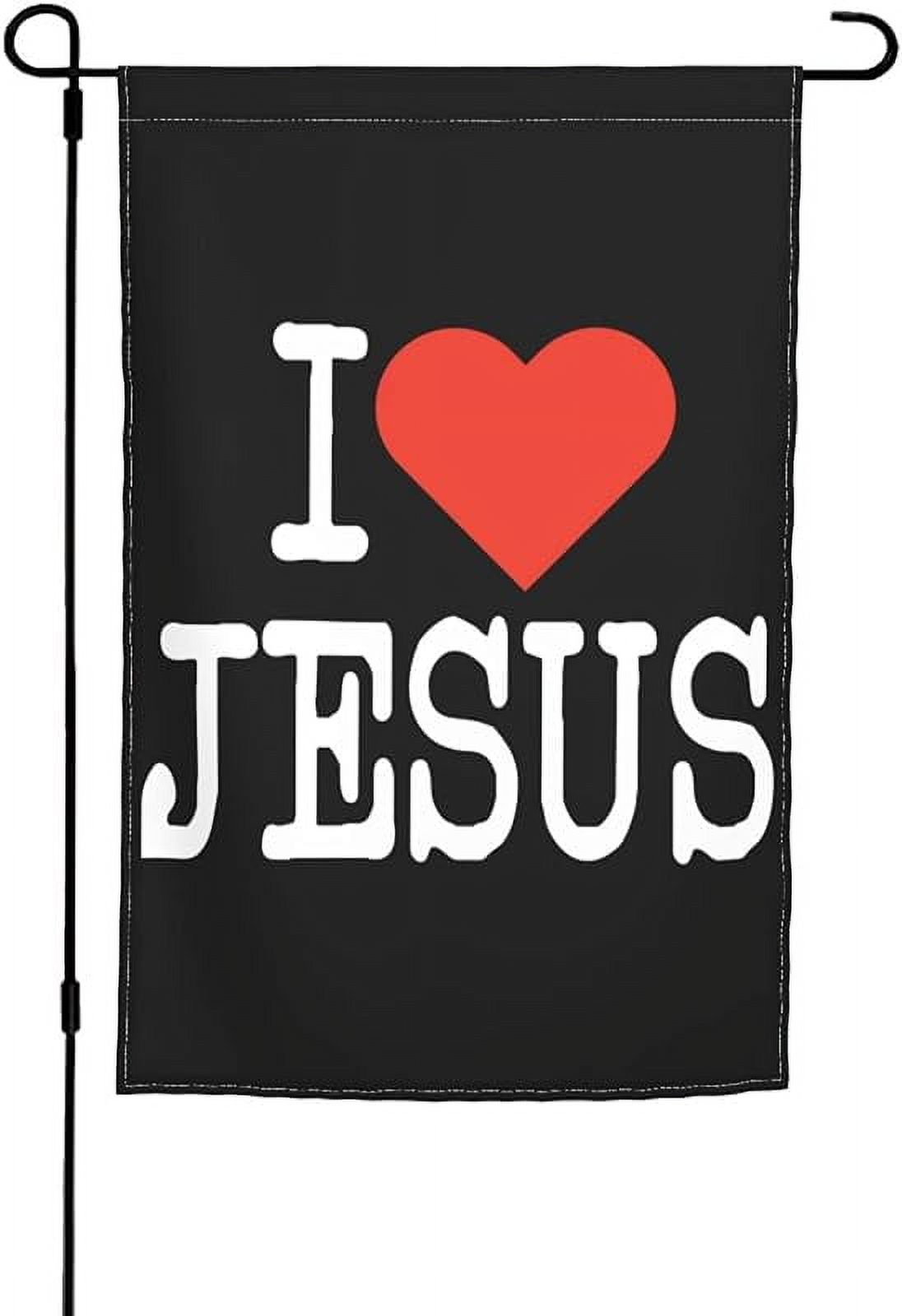 Yeshua Jesus Christian Garden Flags Yard Flag Banner Double Sided for