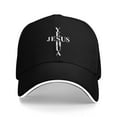 thumbnail image 1 of Yeshua Jesus Cross Unisex Sandwich Cap Classic Baseball Capunisex Adjustable Casquette Dad Hat, 1 of 5