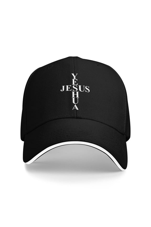Yeshua Jesus Cross Unisex Sandwich Cap Classic Baseball Capunisex Adjustable Casquette Dad Hat