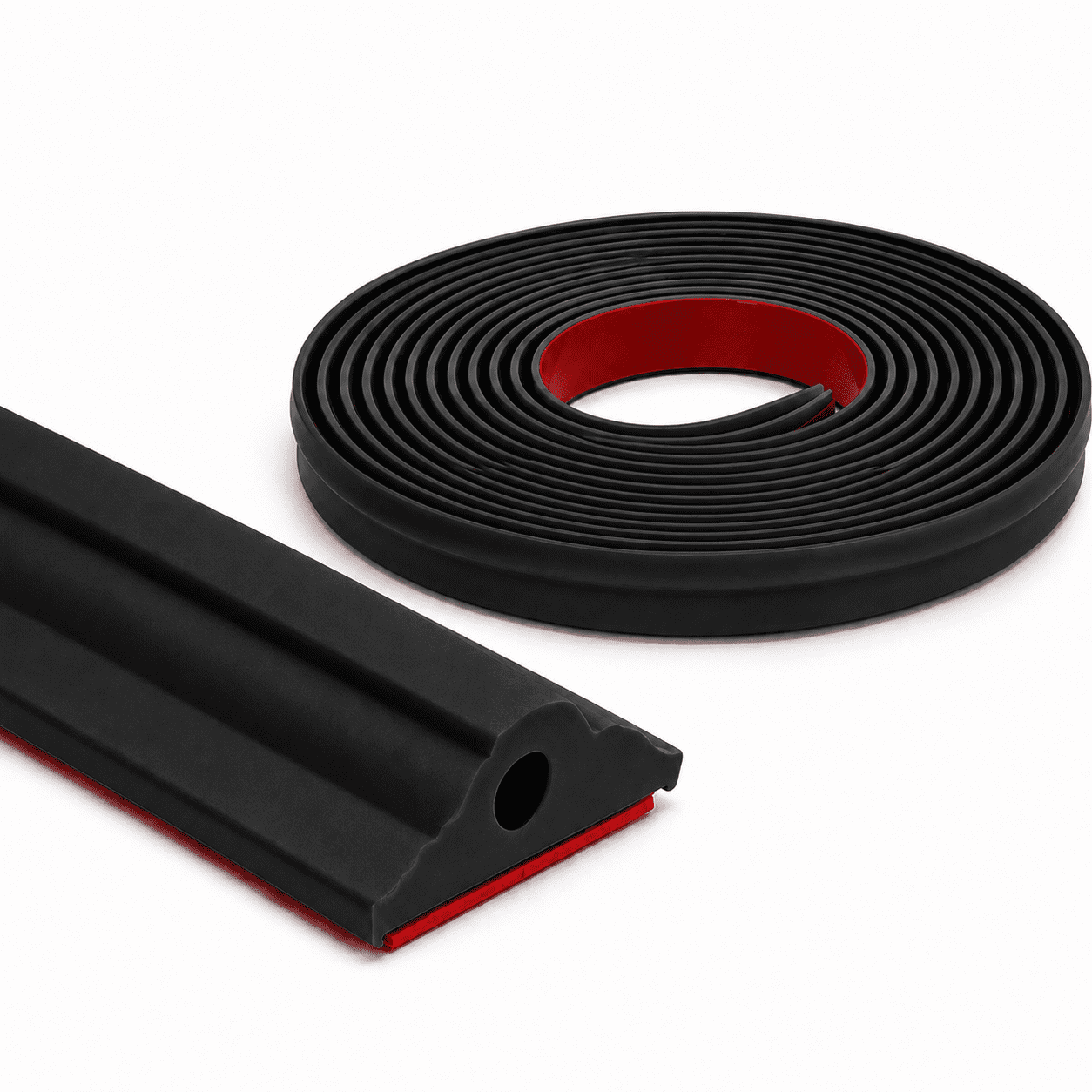 Yeslife 30Ft Flexible Peel and Stick Crown Molding Trim, Self-Adhesive Wall Panel Moulding Decor for Door, Mirror, Cabinet, Window Frame and Home DIY, Black