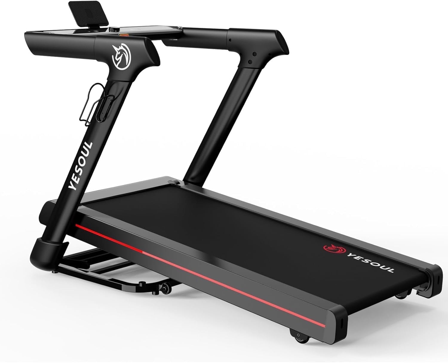 Yesoul T3S Pro 10% Auto-Incline Treadmill,Brushless Quiet Motor & Foldable Design - Supports Scenic Workouts via YESOUL App, Real-Time Data Display & Multi-Class Switching