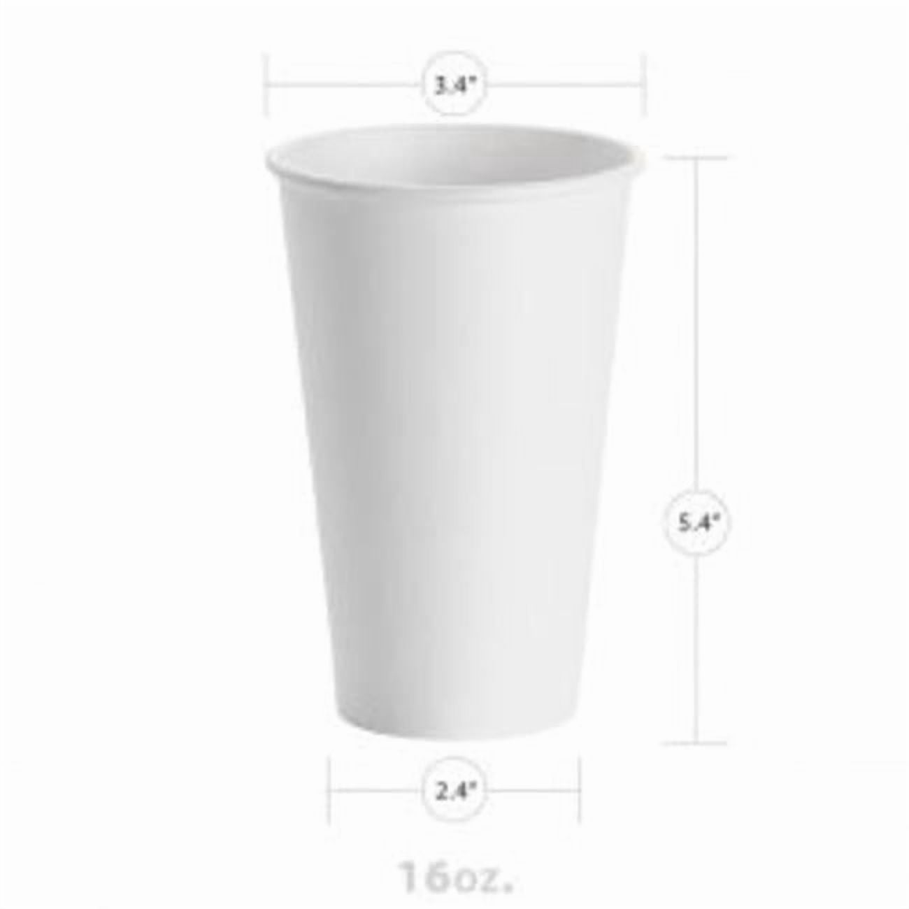 Yespac YPHC16 NJ 16 oz Hot Paper Cup, White - Case of 1000 - Walmart.com