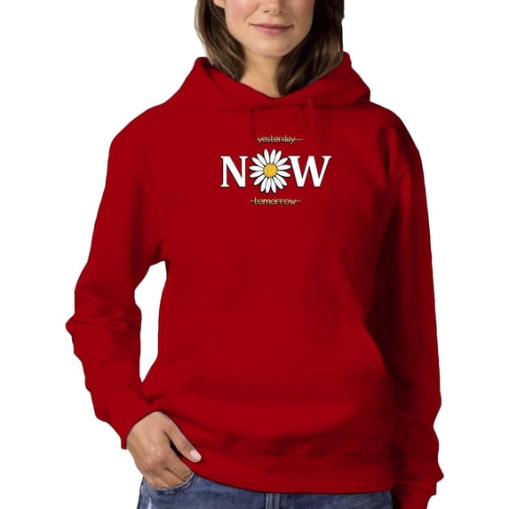 Yesterday Tomorrow Now! Hoodie Women -Image by Shutterstock, Female Small
