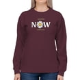 thumbnail image 1 of Yesterday Tomorrow Now! Sweatshirt Women -Image by Shutterstock, Female Small, 1 of 4