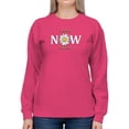 thumbnail image 1 of Yesterday Tomorrow Now! Sweatshirt Women -Image by Shutterstock, Female XX-Large, 1 of 4