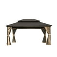 Yesurprise 10'x14' Hard top Gazebo, Aluminum Metal Gazebo with