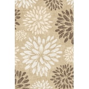 Yesurprise 1150Gsm 100% Polyester Area Rugs - 152*213cm Modern-Flying Leaf Dance Camel Brown Tone Velvet Carpet