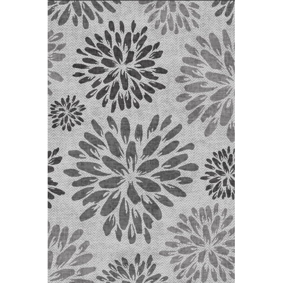 Yesurprise 1150Gsm 100% Polyester Area Rugs - 274*366cm Flying Leaf Dance Gray Tone Velvet Carpet with 350Gsm Velvet Weight