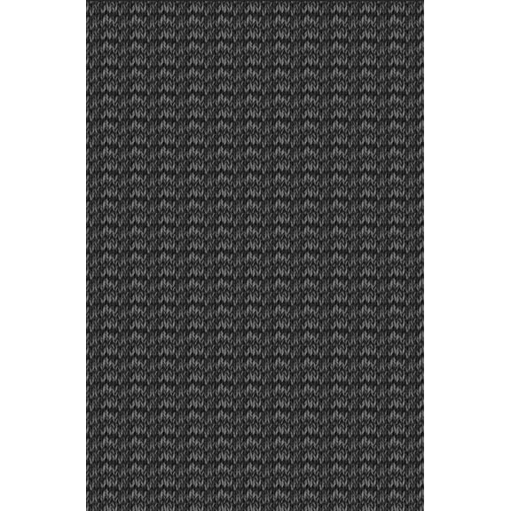 Yesurprise 1150Gsm 100% Polyester Area Rugs - 350Gsm Pile Weight - Pearl Pile - Washed Back - Folding Simulation Printed Carpet - Modern Herringbone Imitation Linen - Black Tone