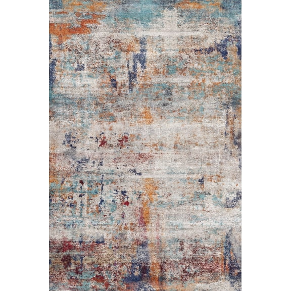 Yesurprise 1150Gsm 100% Polyester Area Rugs, 350Gsm Velvet, Pearl Velvet Washed Back, Folding Printed Carpet, Xm-Abstract-Emotional Color Tone, 2x6ft (61x183cm)