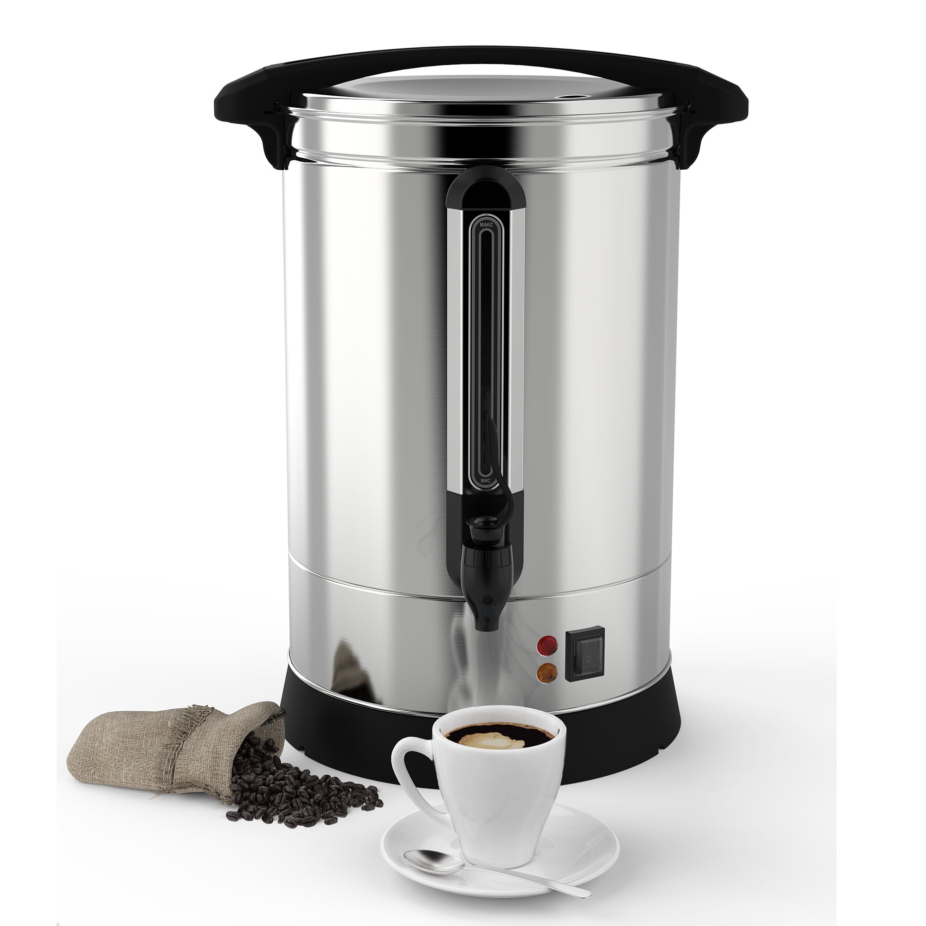 Yesurprise 100 Cup Commercial Coffee Urn [Quick Brewing] [Food Grade  Stainless Steel] Coffee Maker for Meeting rooms, Lounges, and Other Large  Gatherings 14 L 