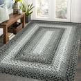 thumbnail image 1 of Yesurprise 152*213cm 5x7 Washable Area Rugs, Braided Printed Area Rugs, Modern Indoor Floor Carpet, Rustic Accent Area Rugs, Low Pile, Non-Slip Area Rugs for Living Room, Bedroom, Gray Ash, 1 of 7